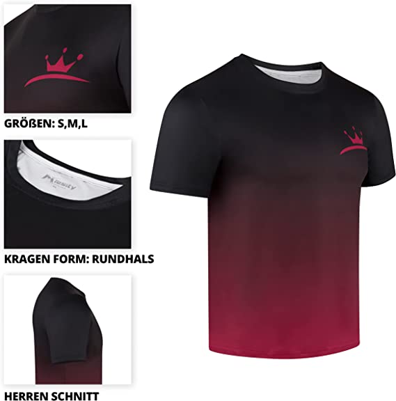 MISSITY | Sport T-Shirt Ultra leicht | Limited Edition Rot-Schwarz | SS23